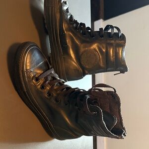 Converse Black Combat & Moto Boots